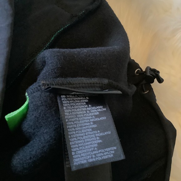 NWT The North Face Women's Denali Fleece Jacket Black Turquoise Zip Size Medium - Picture 7 of 16